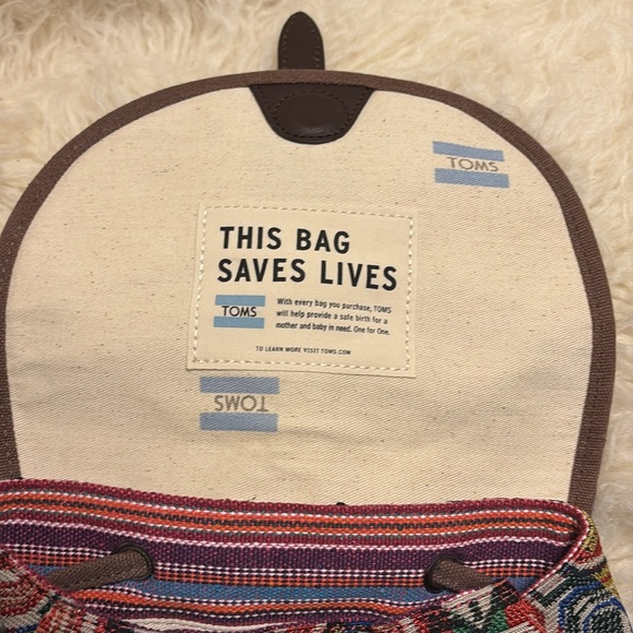 Toms *Rare Backpack. New with tags. Departure Pattern. One for One (safe birth) main image 9